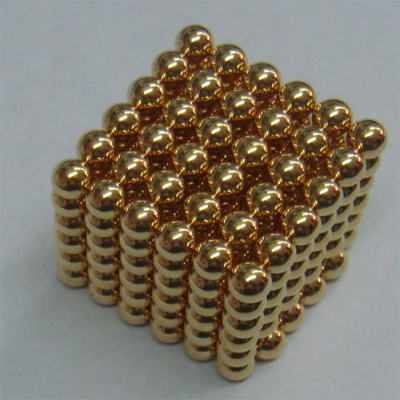 Gold Neocube toy(5MM 216pcs/set)